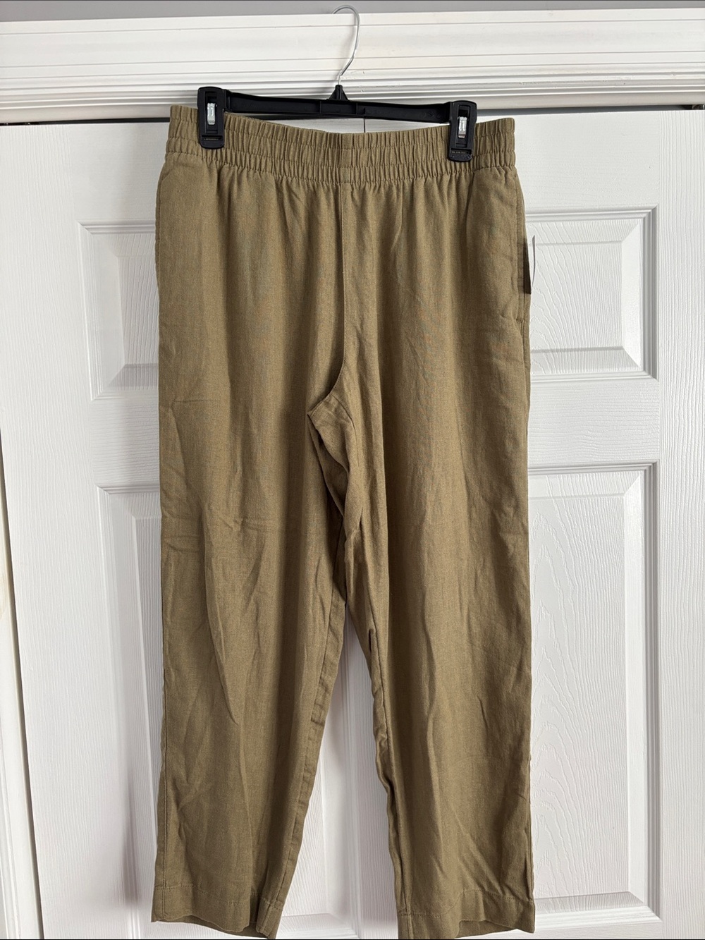 NWT OLD NAVY LINEN BLEND PANTS in Olive Green Size Medium